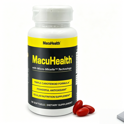 MacuHealth Triple Carotenoid Formula - Eye Vitamins for Adults - 90 Softgels, 3 Month Supply - Advanced Eye Support & Health Eye Formula