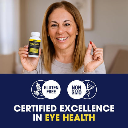 MacuHealth Triple Carotenoid Formula - Eye Vitamins for Adults - 90 Softgels, 3 Month Supply - Advanced Eye Support & Health Eye Formula